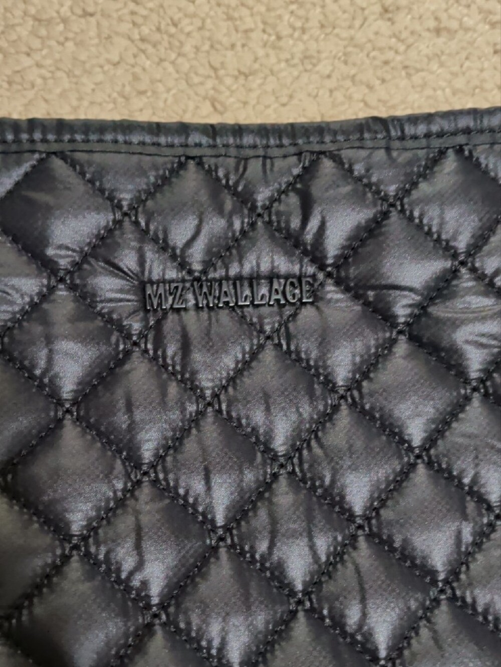 MZ Wallace Parker Deluxe Black Quilted Crossbody Shoulder Bag - Picture 2 of 12